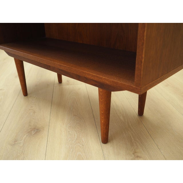 Wood Scandinavian Orange Oak Bookcase For Sale - Image 7 of 11