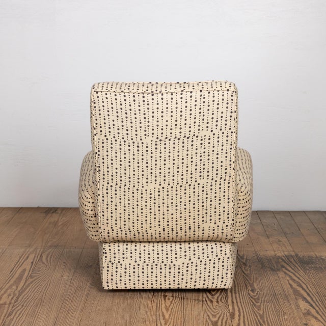 Textile Pair of Wda Home Modern Armless Chairs For Sale - Image 7 of 8