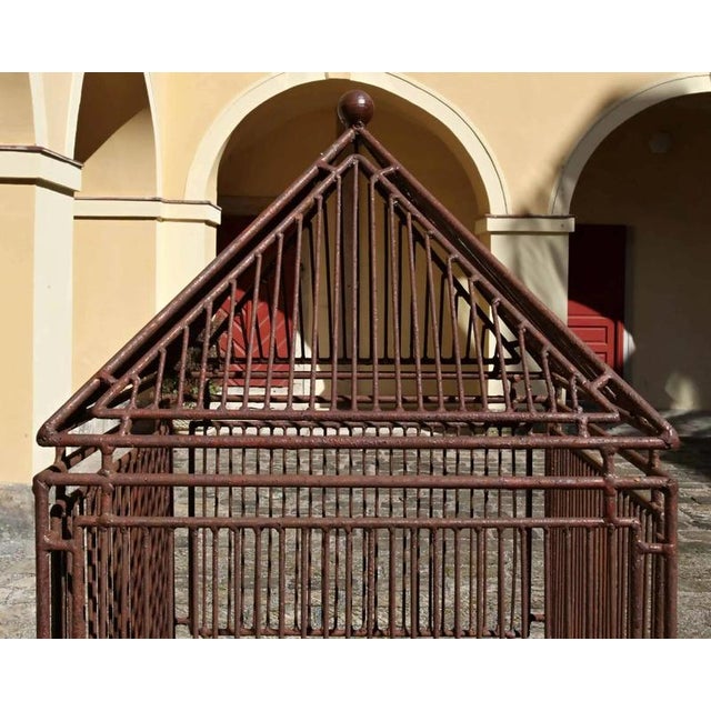 Metal Cage on Legs with Chairs, Set of 5 For Sale - Image 3 of 8