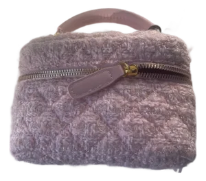 Tweed Oval Mini Handbag With Pearl Shoulder Strap