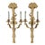 Wood Mid 20th Century Italian Carved Gilt Wood Monkey Wall Sconces, a Pair For Sale - Image 7 of 9