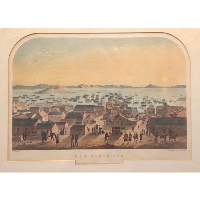 Mid 19th Century San Francisco, 1851 Chromolithograph, Francis Samuel Marryat, Hanhart, London For Sale - Image 5 of 12