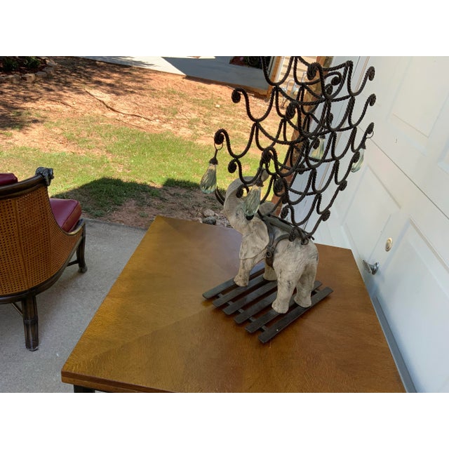 Oxblood Red Vintage Wine Rack For Sale - Image 8 of 10