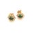 Natural Tourmaline Diamond Earrings 14k Gold 0.85 TCW Certified For Sale - Image 4 of 11