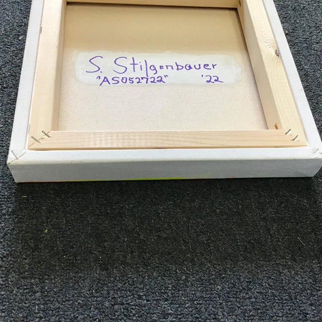 2020s “AS052722” Contemporary Abstract Painting on Stretched Canvas For Sale - Image 5 of 5