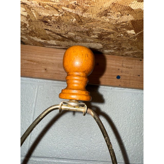 Mid Century Craftsman Tell City Chair Company Maple Table Lamp For Sale - Image 6 of 6