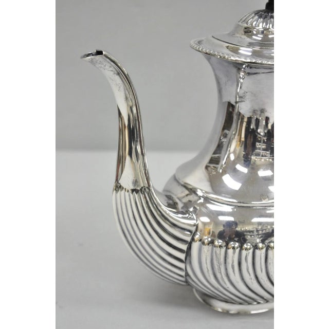 Antique English Sheffield B. Altman Art Deco Silver Plated Tea Service Set - 4 Pc For Sale - Image 13 of 18