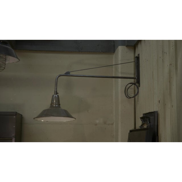 1950s Industrial Gallows Lamp, 1950s For Sale - Image 5 of 6