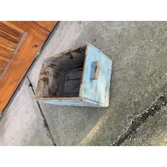 Blue Pine Box, 1940s For Sale - Image 6 of 7