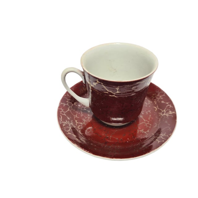 Vintage Polish Cup and Saucer from Wałbrzych Pottery, 1970s, Set of 2 For Sale - Image 11 of 13