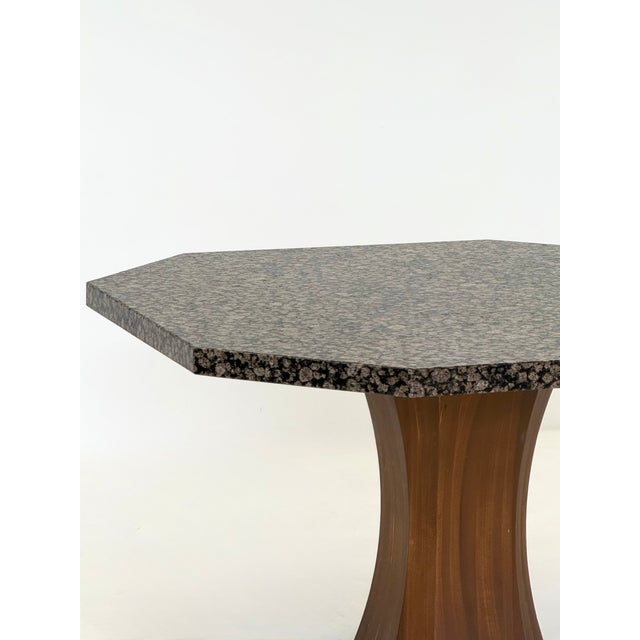 Art Deco Dining Table with Octagonal Granite Top, 1950s For Sale - Image 6 of 10