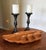 Mid-Century Modern Mid 20th Century Danish Modern Oversized Wooden Divided Leaf Platter Tiki Hawaiian Entertaining For Sale - Image 3 of 10