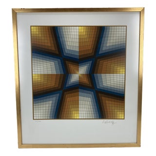Victor Vasarely, Esthaynal, 1986, Print, Framed For Sale