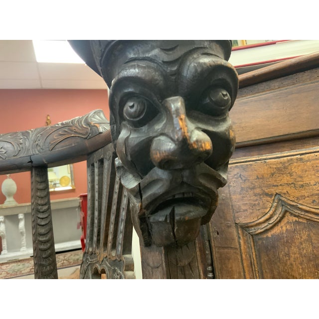 Late 19th Century Carved Oak Corner Chair For Sale - Image 10 of 18