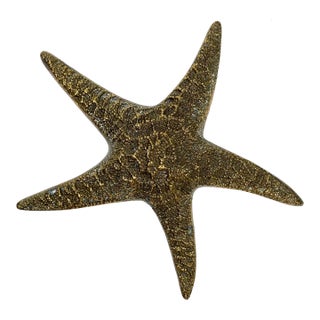 Vintage Brass Starfish Paper Weight For Sale
