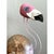 Camel Vintage Coconut and Metal Flamingo Sculpture For Sale - Image 8 of 12