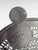 Metal Vintage French Modernist Fermob "Guinguette" Perforated Steel Two-Tier Table For Sale - Image 7 of 9