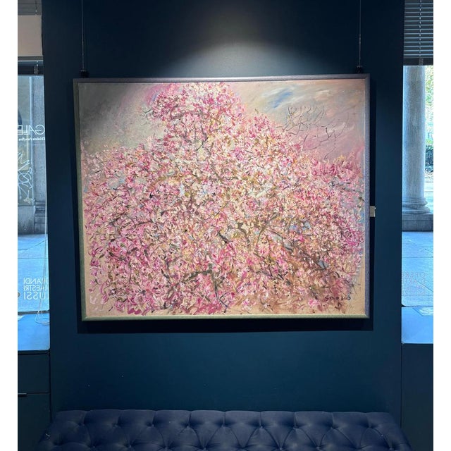 Anna Sogno, Flowering Tree, Oil on Canvas, 1991 For Sale - Image 6 of 10