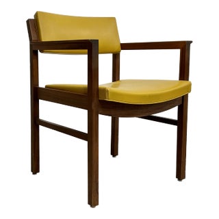 Solid Walnut Mid Century Modern Armchair by Ebena LaSalle Inc. Of Montreal, C. 1960s For Sale