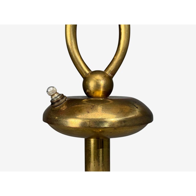 American Modern, Floor Lamp, Walnut, Brass, Vellum, Usa, 1950s For Sale - Image 11 of 14