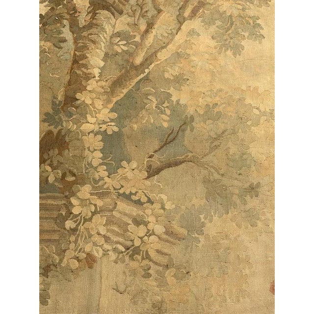 Textile Antique French Aubusson Tapestry, 1890s For Sale - Image 7 of 14