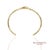 Gold Tiffany & Co. Infinity Cuff 18k 750 Yellow Gold Natural Diamond Bangle Bracelet For Sale - Image 8 of 11
