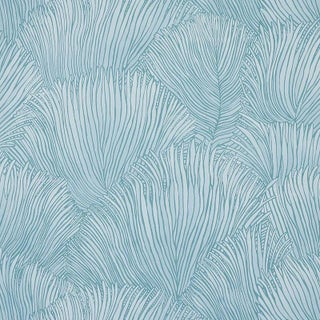 Schumacher Fondale Wallpaper in Aqua - 9 Yards For Sale