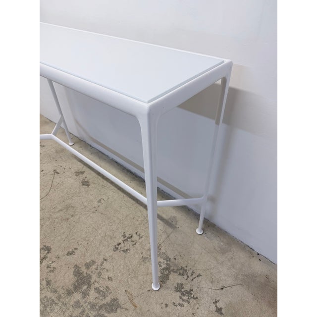 Richard Schultz White Porcelain 1966 Collection Outdoor High Table for Knoll For Sale - Image 13 of 17