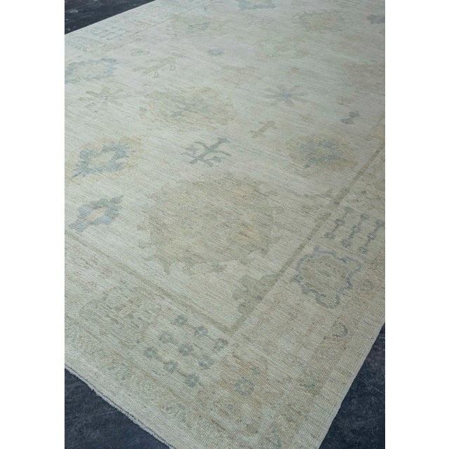 Brown Turkish Oushak Rug 9'11" x 14'1" #20332 For Sale - Image 8 of 8