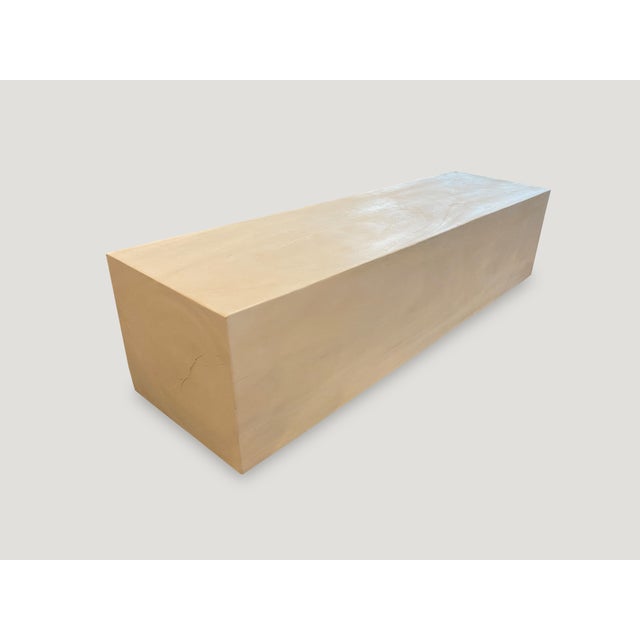 Andrianna Shamaris Minimalist Bleached Log Floating on Stainless Steel Cylinders For Sale In New York - Image 6 of 18