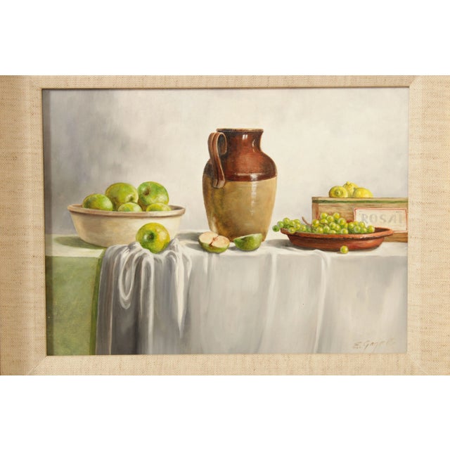 Vintage 20th C. Fruit Still Life Oil Painting, Signed For Sale In Philadelphia - Image 6 of 13