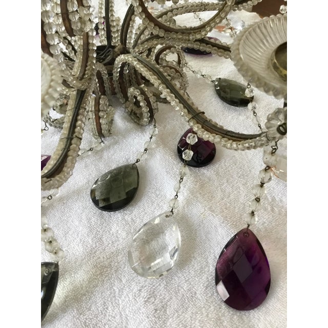 Crystal Chandelier, Transitional Elegance, 10 Arm Candle Style Lights, 35 Crystals For Sale In Boston - Image 6 of 9