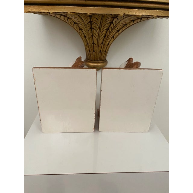 Vintage Ralph Lauren Manner Ceramic Horse Equestrian Bookends- Set of 2 For Sale In Chicago - Image 6 of 7