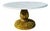 1960s Conmar Italian Hollywood Regency Coffee Table With Carrara Marble Top | Hand-Carved Giltwood Acanthus Pedestal | Made in Italy For Sale