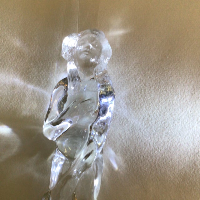 1930's Cambridge Glass Venus Flower Frog/Paperweight For Sale - Image 12 of 13