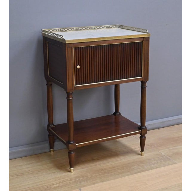 Mid-19th Century Louis XVI Mahogany Roll-Top Coffee Table For Sale - Image 12 of 16