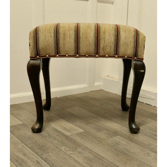 Victorian Walnut Occasional Stool, 1900s For Sale - Image 3 of 7