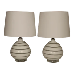 Pair of Mid 20th Century Seguso Style Murano Lamp