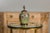 1920s Green Pottery Table Lamp with Raised Floral Motif on Wooden Base, Wired For Sale In Atlanta - Image 6 of 12