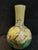 Chinese Ceramic Vase Qing Dynasty Qianlong Marked Yellow Ground Famille Rose Porcelain Tianqiu Vase Hand Carved Peacocks Pattern For Sale - Image 4 of 10