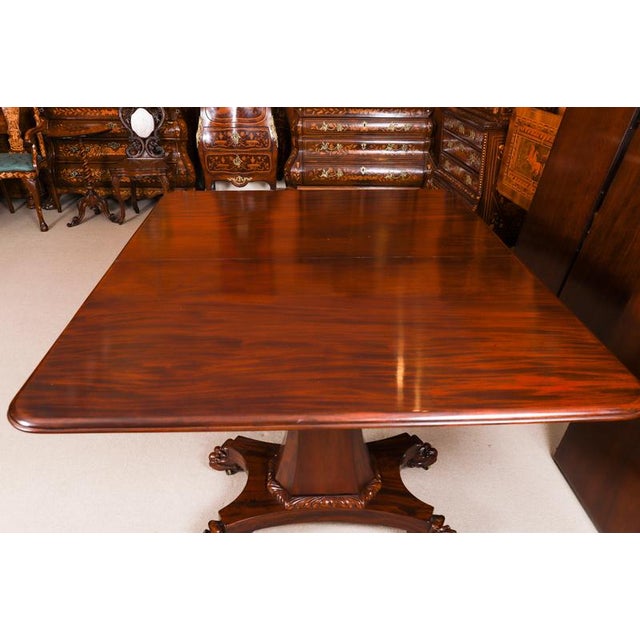 Antique 19th Century George IV Regency Twin Pedestal Dining Table For Sale - Image 14 of 18