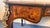 1940s Louis XV Style Inlaid Writing Desk With Ormolu Mounts & Marquetry Top (French Style Bureau Plat) For Sale - Image 14 of 18
