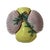 French Late 19th Century Lavender and Yellow Shell 4-Compartment Majolica Dish For Sale - Image 3 of 8