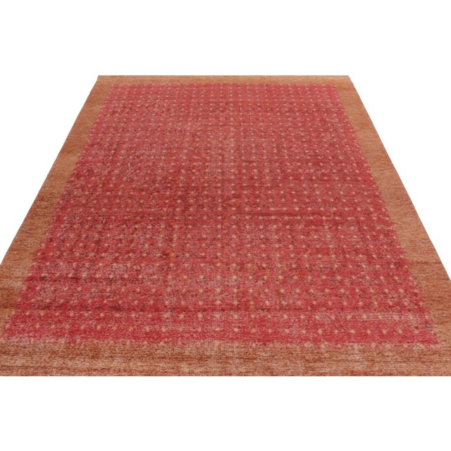 Contemporary Rug & Kilim’s Oversized Pointille Rug in Dark Red, 13x19 For Sale - Image 3 of 7