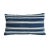 African Striped Indigo Mudcloth Pillow For Sale - Image 3 of 3