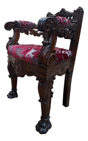 Bishops Throne in Carved Wood, 1800s