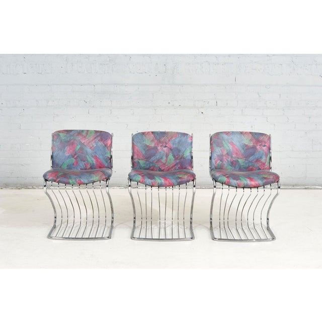 Purple 6 Steel Gastone Rinaldi Dining Chairs for Rima, Italy 1970 For Sale - Image 8 of 12