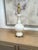 Vintage Murano Ivory Lamps With Controlled Bubbles and Ruffle Detail – A Pair For Sale In Atlanta - Image 6 of 8