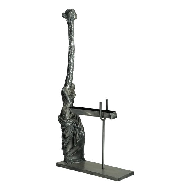 Salvador Dali, Venus with the Giraffe, 1973, Bronze & Silver Plating For Sale
