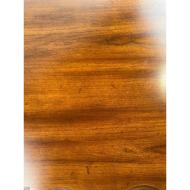 John Widdicomb French Provincial Bombe Serpentine Burl Walnut Commode Dresser For Sale - Image 11 of 13
